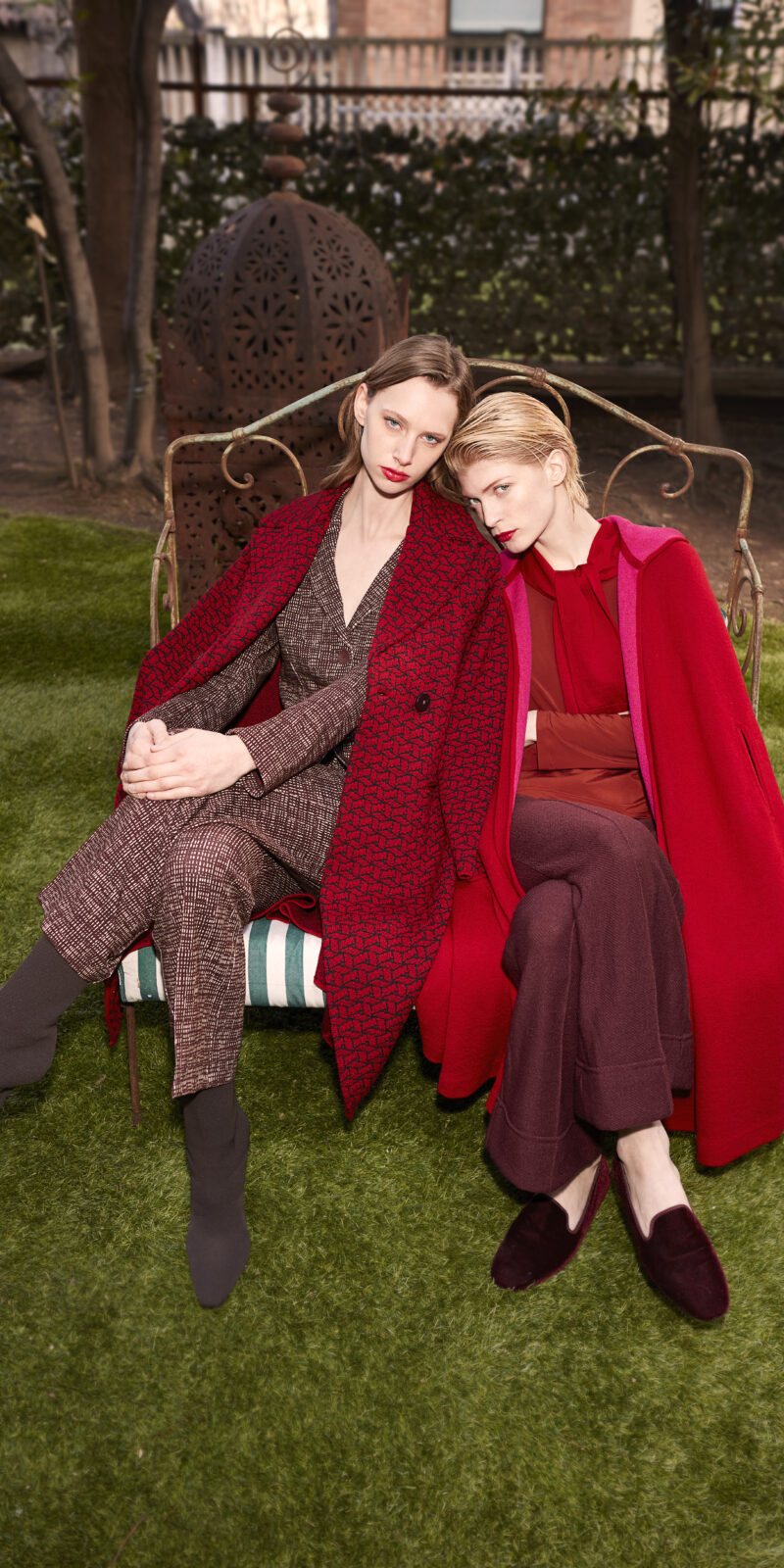 TOP K.Páramo 1221; TROUSERS K.Páramo 32M; TOP Cor Cr. 1221; TOP K.Tweed 1247; SKIRT Cor Cr. 11M; JACKET K.Geo 314; TROUSERS K.Geo 33